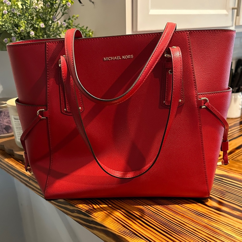 Michael Kors Vibrant Red Tote Bag